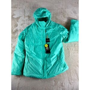 Champion Girls 3-in-1 Reversible System Winter Jacket Green Hooded XL 14-16 NEW